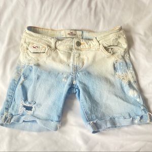Hollister Acid Wash Mid Length Shorts